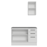 Vanitory 120cm 3 Puertas 3 Cajones Blanco Agata 01