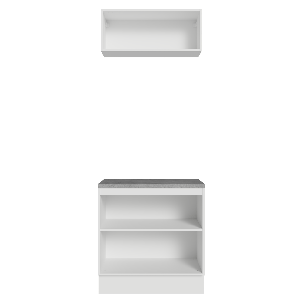 Vanitory 80cm 3 Puertas Blanco Vik 02