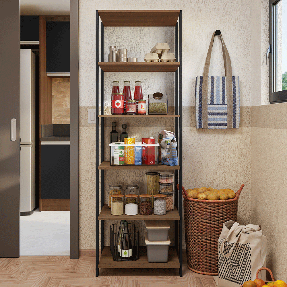 Estante Multiuso para Cocina 59 cm Marrón Madesa