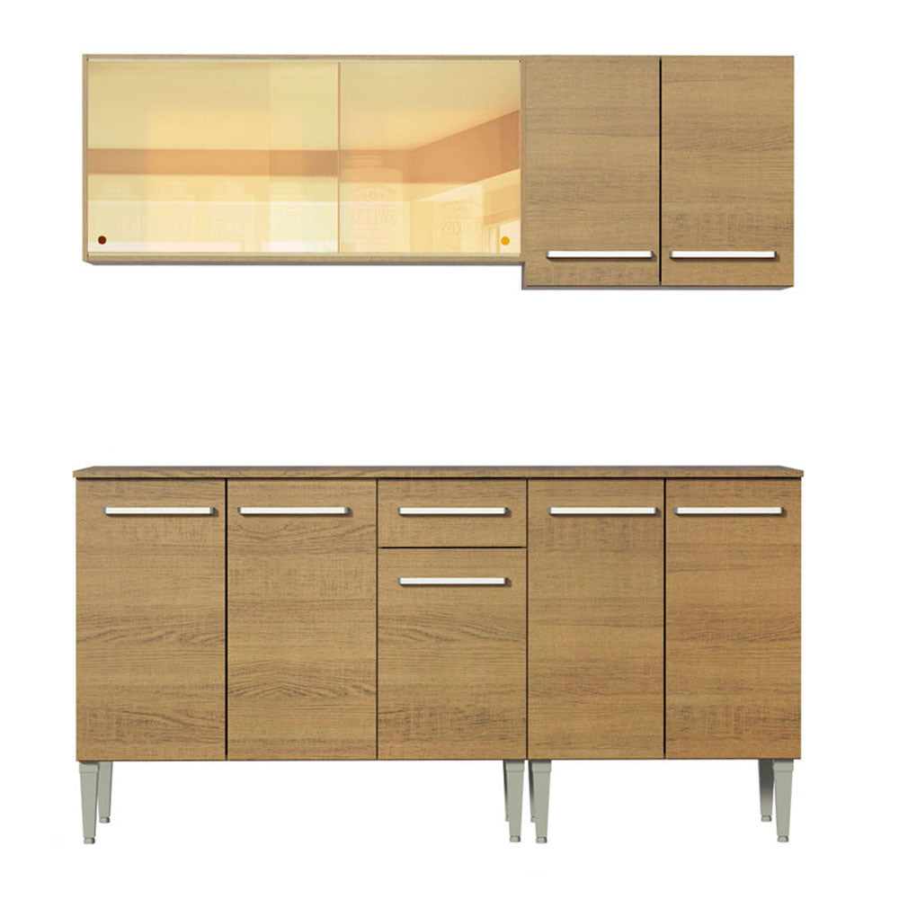 Combo de Cocina 169cm Emilly Drive Madesa 04 - Marrón