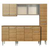 Combo de Cocina 201cm Emilly Fast Madesa 02 - Marrón