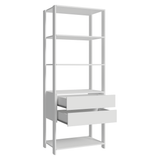 Placard Abierto Madesa Valencia 2 Cajones 4 Niveles 0.70 m x 1.80 m Blanco