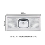Combo Alacena + Bajo Mesada Madesa Glamy 200cm Blanco 09