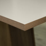 Juego de Comedor Renata con 6 Sillas Marron/Crema/Gris