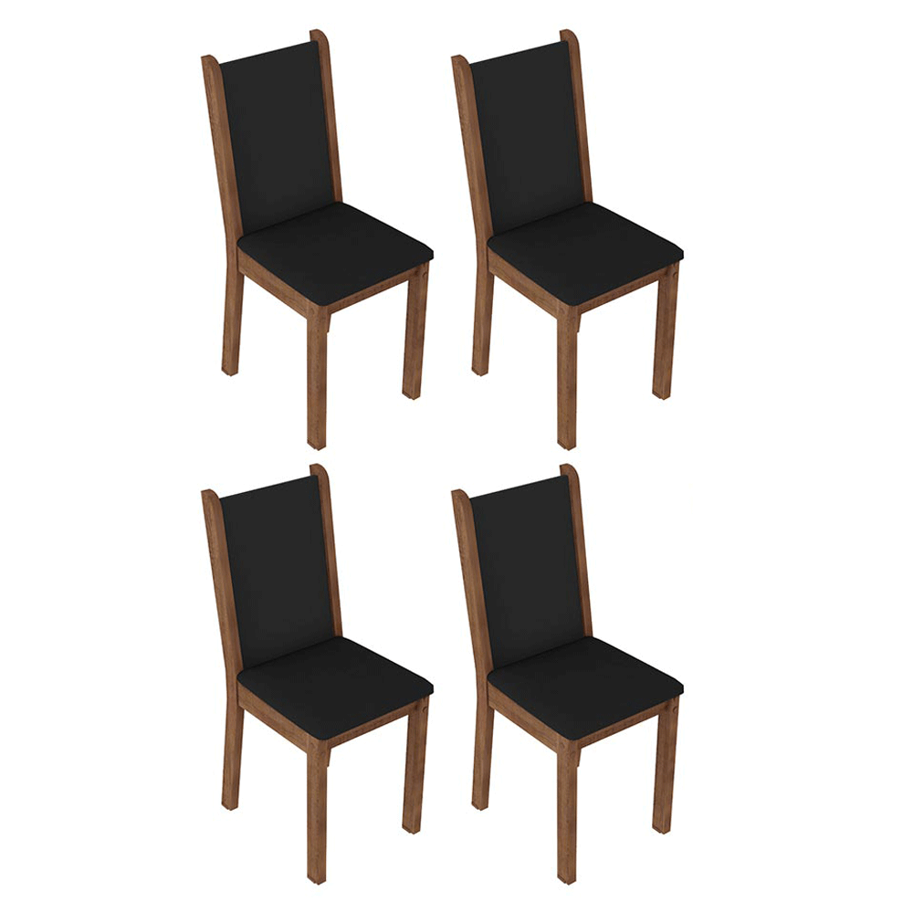 Juego de Comedor con Mesa y 4 Sillas Madesa Martina NM