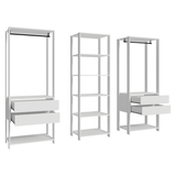 Placard Modulado 199 cm 4 Cajones Valencia Blanco