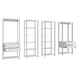 Placard Modulado 258 cm 4 Cajones Valencia Blanco 02