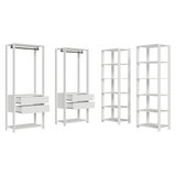 Placard Modulado 258 cm 4 Cajones Valencia Blanco 03