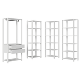 Placard Modulado 247 cm 2 Cajones Valencia Blanco