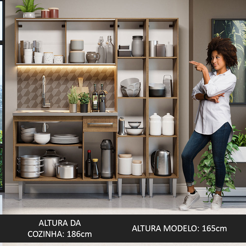 Combo de Cocina Madesa Emilly 169cm MM 12