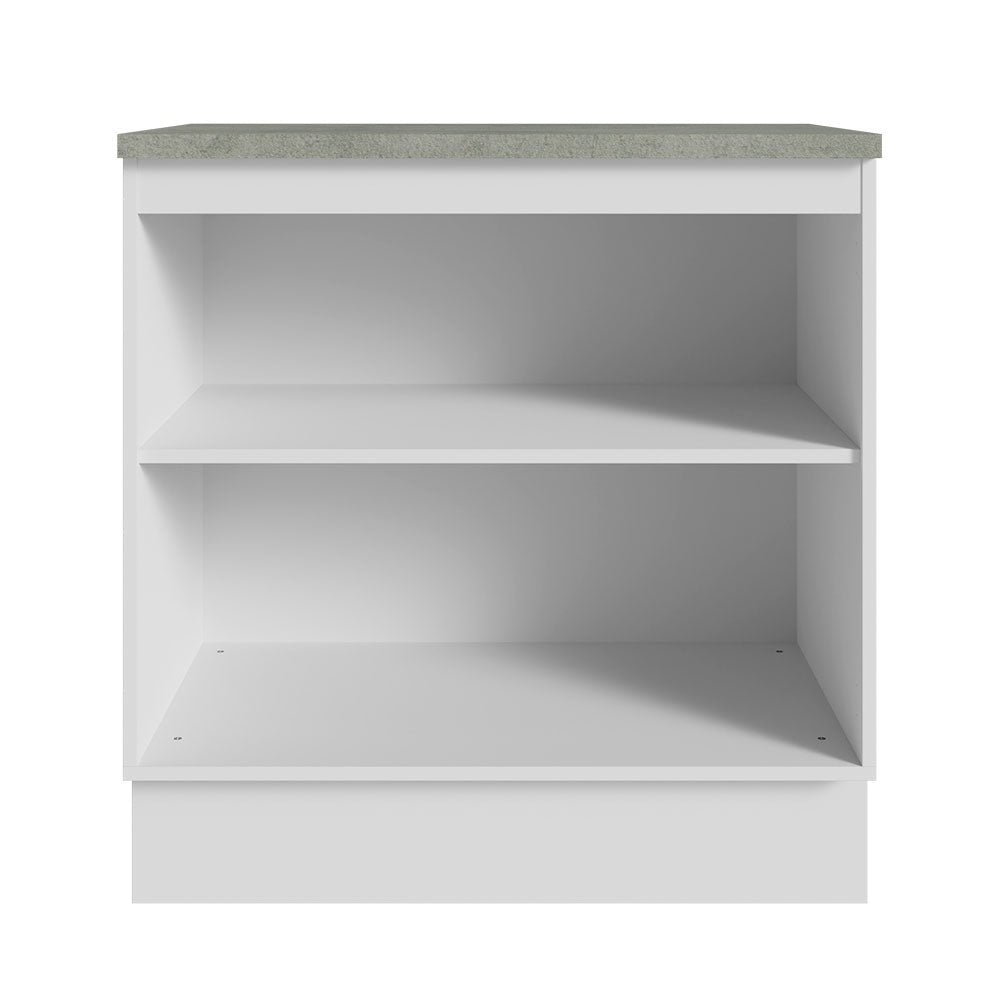 Vanitory para Baño 80cm 2 Puertas Blanco