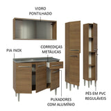 Combo de Cocina Madesa Emilly 169cm MM 11