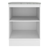 Mueble de Cocina 60 cm Con 1 Puerta Blanco Glamy Madesa