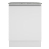 Mueble de Cocina 60 cm Con 1 Puerta Blanco Glamy Madesa