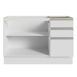 Vanitory para Baño 120cm 2 Puertas 3 Cajones Blanco