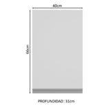 Alacena 40 cm 1 Puerta 2 Compartimentos Blanco Glamy Madesa
