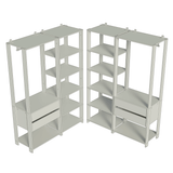 Placard Modulado 258 cm 4 Cajones Valencia Blanco 04