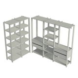 Placard Modulado 317 cm 4 Cajones Valenci Blanco