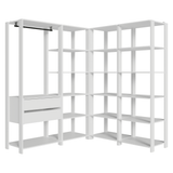 Placard Modulado 247 cm 2 Cajones Valencia Blanco