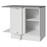 Bajo Mesada Esquinero 102 x 64 cm 1 Puerta (Con Mesada) Blanco Agata Madesa