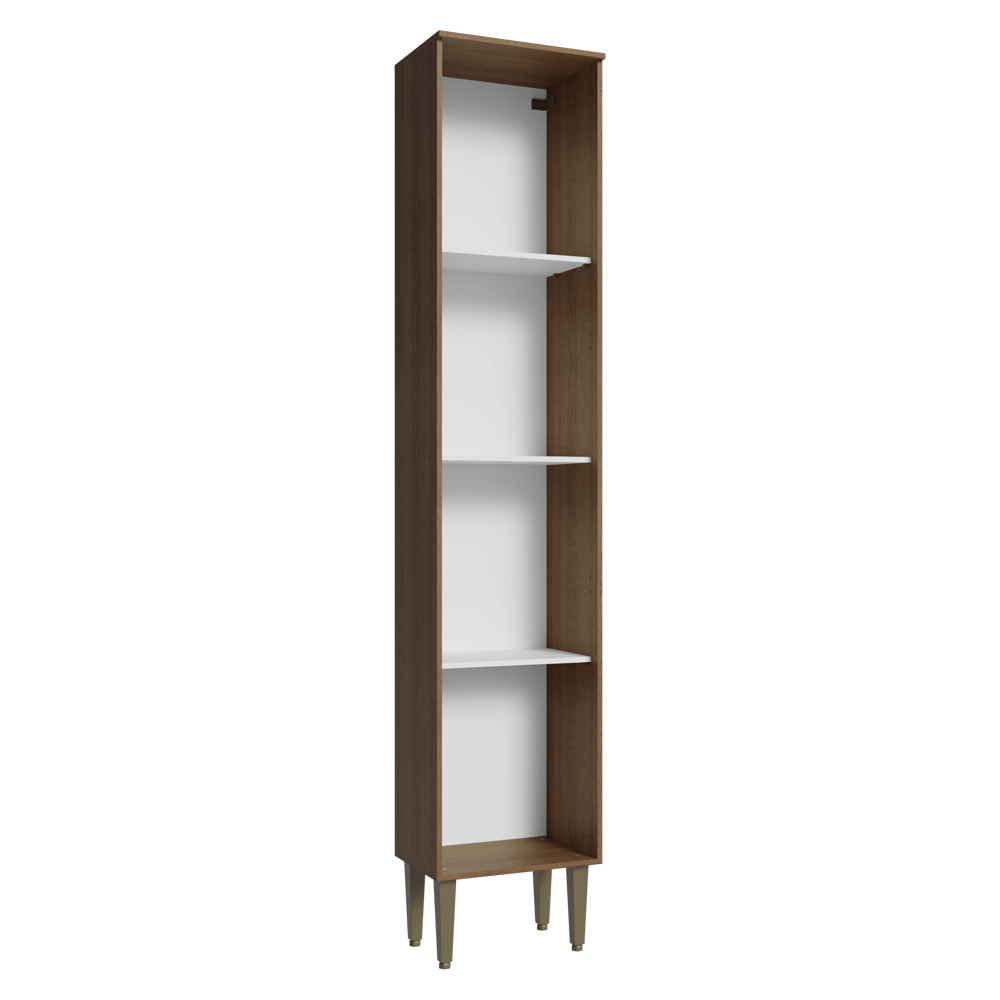 Despensero 40 cm 1 Puerta Marrón/Blanco Lille Madesa