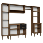 Combo completo de Cocina 265 cm Marrón/Negro Lille Madesa