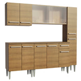Combo de Cocina 201cm Emilly Fast Madesa 02 - Marrón