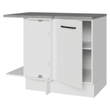 Bajo Mesada Esquinero 102 x 64 cm 1 Puerta (Con Mesada) Blanco Agata Madesa