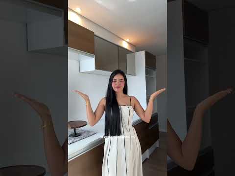 Combo completo de Cocina 240 cm Blanco/Marrón Topazio Madesa