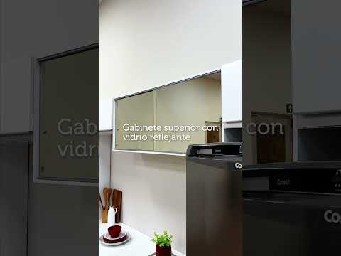 Combo completo de Cocina 240 cm Blanco/Marrón Topazio Madesa