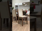 Juego de Comedor 8 Sillas Marrón/Crema/Beige Marisa Madesa 01