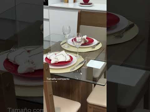 Juego de Comedor con Mesa y 4 Sillas Madesa Dallas MC
