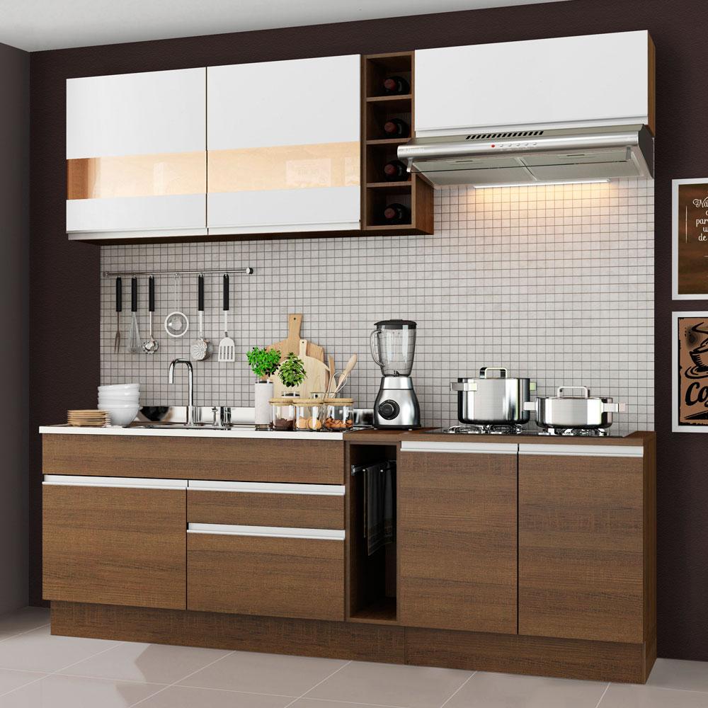 Combo completo de Cocina Madesa Parma 220cm MMB