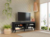 Rack para TV hasta 65 Pulgadas con Patas Negro Turim Madesa