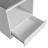 Bajo Mesada para Horno/Microondas 70 cm 1 Gaveta Blanco